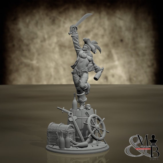 Anchoretta Party Version, Resin Miniature to Assemble and Color