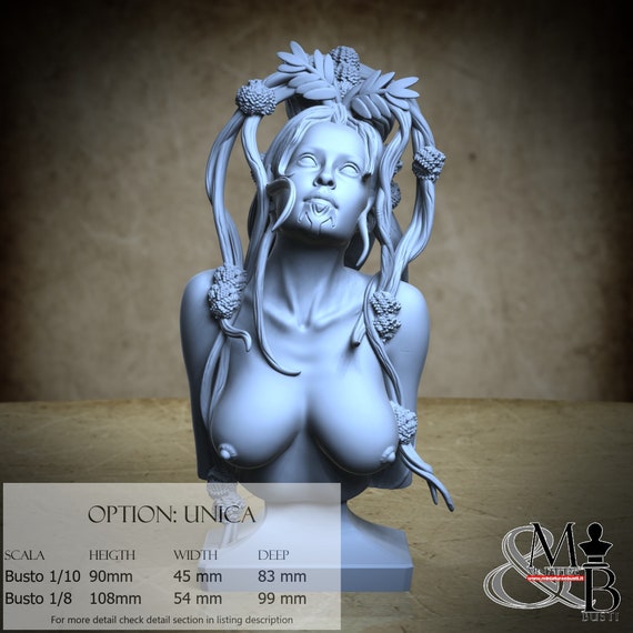 Papatuanuku BUST, Maori Mythos, by Clay Cyanide Miniature, miniature to assemble and color, resin