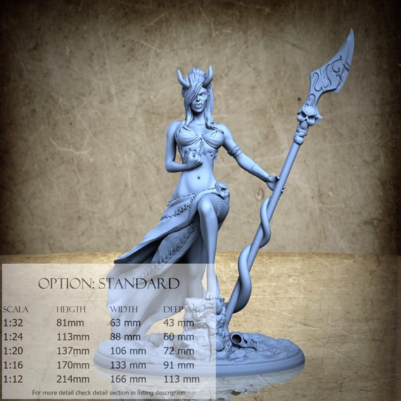 Celestria - Resin Miniatures - DnD, RPG, Wargame, and Display to Color - Gothic Pinup