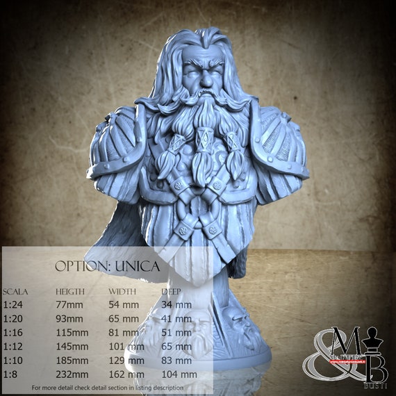 Bagrum the Dwarf warrior, November 2022, Claydemon, miniature to assemble and color, in resin