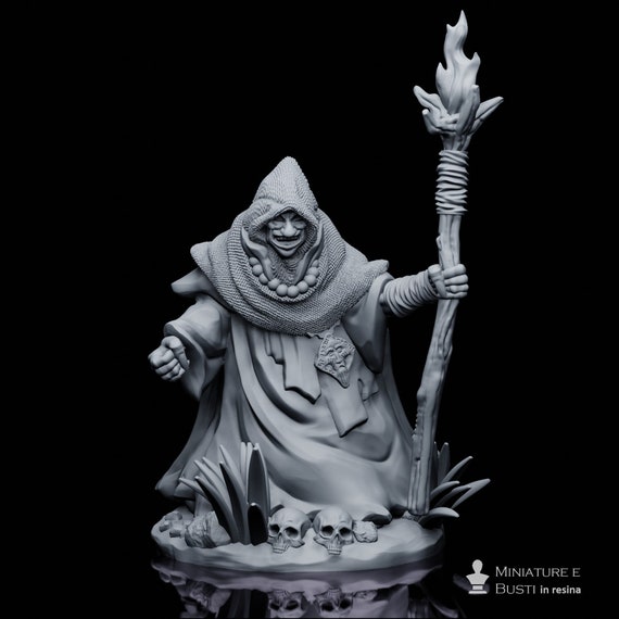 Graeae Witch 1 miniature resin to mount and color, role-playing, DnD, RPG, RDR, Anime