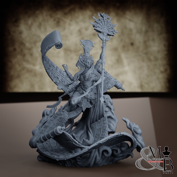 Sekhmet, resin miniature to assemble and color, role playing games, DnD, RPG, GDR, Archvillain Games
