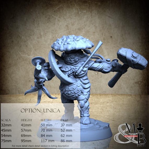 Fungslide, Shroomkin, by Clay Cyanide Miniatures, miniature to assemble and paint, resin