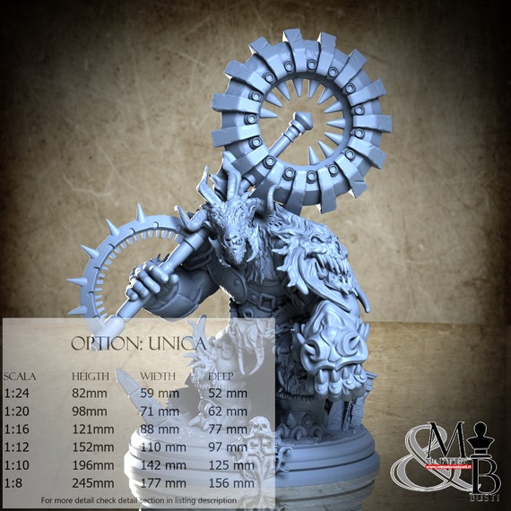 Akerbeltz, Big Models, by Clay Cyanide Miniature, miniature to assemble and paint, resin