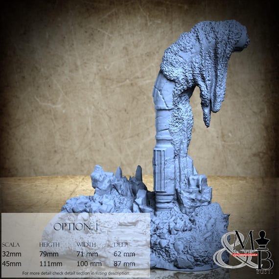 Mortisbane Terrains, Mortisbane Revenants (7 Stili), di Clay Cyanide Miniature, miniatura da assemblare e colorare, resina