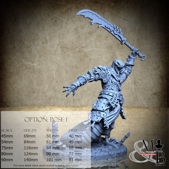 Fangblade Abominal, Hissing Coils - Fang Dynasty (4 Stili), di Archvillain Games, miniatura da assemblare e colorare, resina