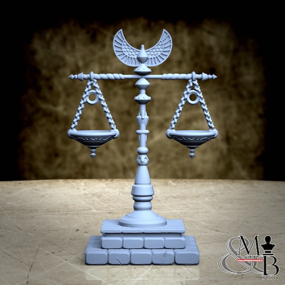 Scales of Justice, miniature to assemble and color, in resin