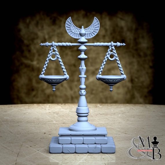 Scales of Justice, Road to the afterlife, by Great Grimoire, miniature to assemble and color, resin