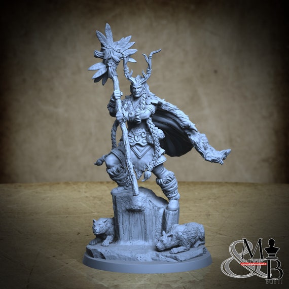 Cernunnos, Celtic Mythology, by Clay Cyanide Miniature, miniature to assemble and paint, resin