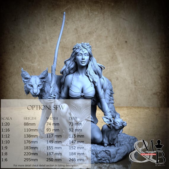 Artemis, 2024-05 (2 Stili), di ca_3d_art, miniatura da assemblare e colorare, resina