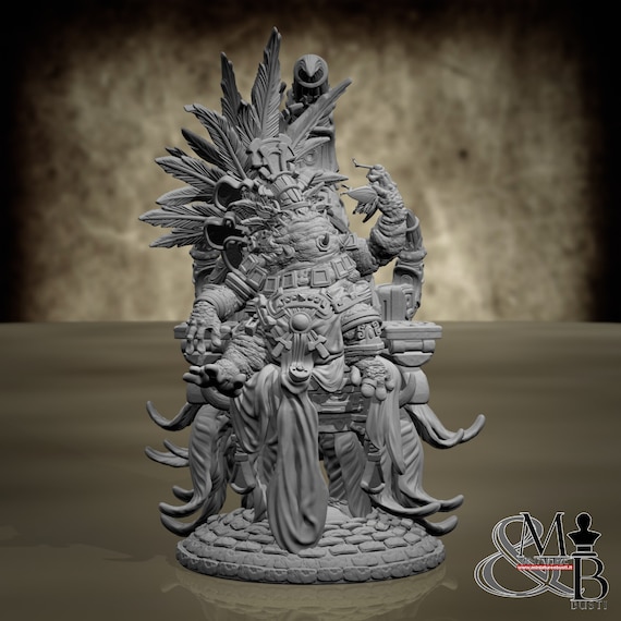 High Priest of Ziskal (Various Poses), resin miniature to assemble and color, role-playing games, DnD, RPG, GDR, Archvillain Games