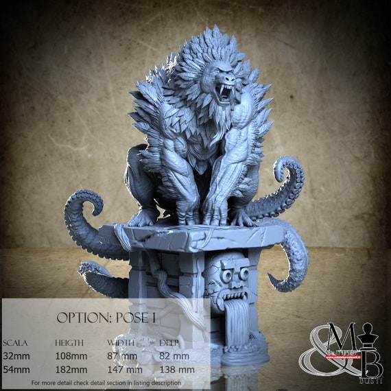 Teraton Shumba, Tome of Demons Vol. III (4 Styles), by Archvillain Games, miniature to assemble and paint, resin