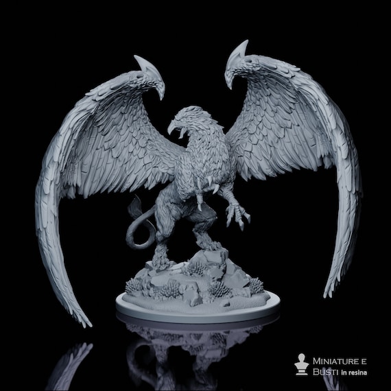 Griffin, Saga of King Arthur, resin miniature to assemble and color, role-playing games, DnD, RPG, GDR