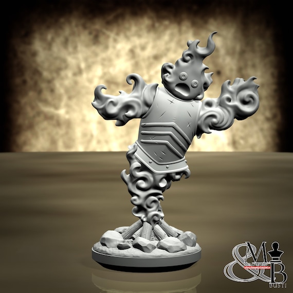 Flamie, Fantasy Kingdom, by Clay Cyanide Miniature, miniature to assemble and color, resin