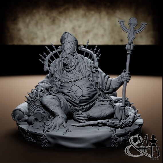 Bishop, miniatura in resina da montare e colorare, giochi di ruolo, DnD, RPG, GDR, Archvillain Games