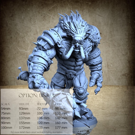 Wildlad - 3D-Printed Resin Miniature | Archvillain Bestiary V Collection