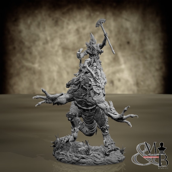 Mankutter, Fleshripper Knight, resin miniature to assemble and color, role-playing games, DnD, RPG, GDR, Archvillain Games