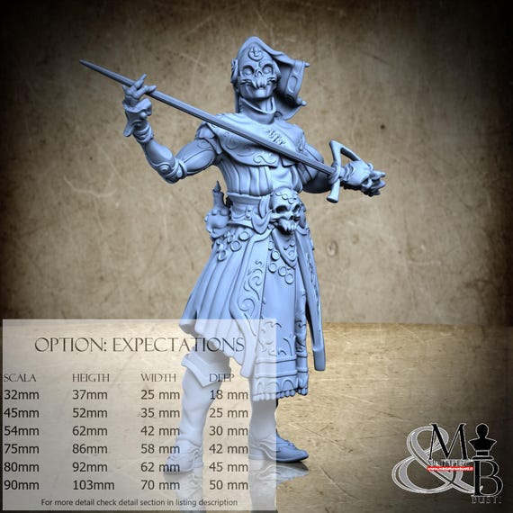 Obsidian Sentinel, Macabre Masquerade (3 Stili), di Great Grimoire, miniatura da assemblare e colorare, resina