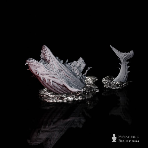 Lyngbakr, resin miniature to assemble and color, role-playing games, DnD, RPG, GDR