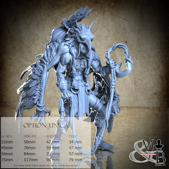 Poacher, Curse of the celestial children, by Great Grimoire, miniature to assemble and color, resin