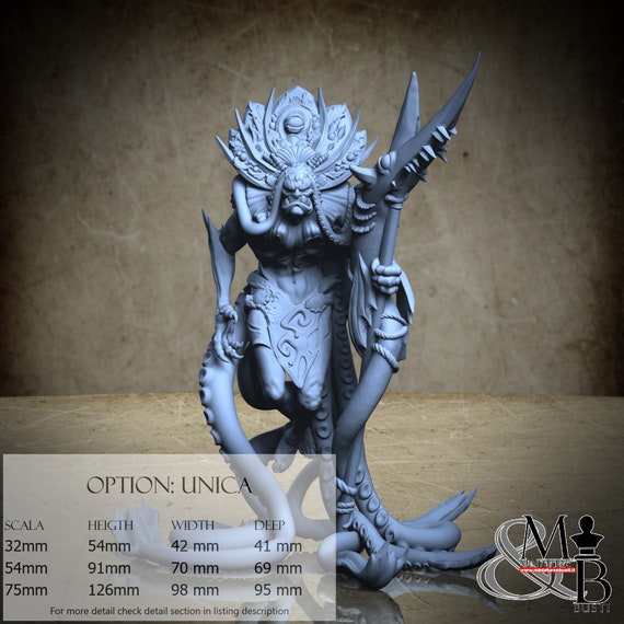 Deep Sea Shaman, Tides of the abyss, by Great Grimoire, miniature to assemble and paint, resin