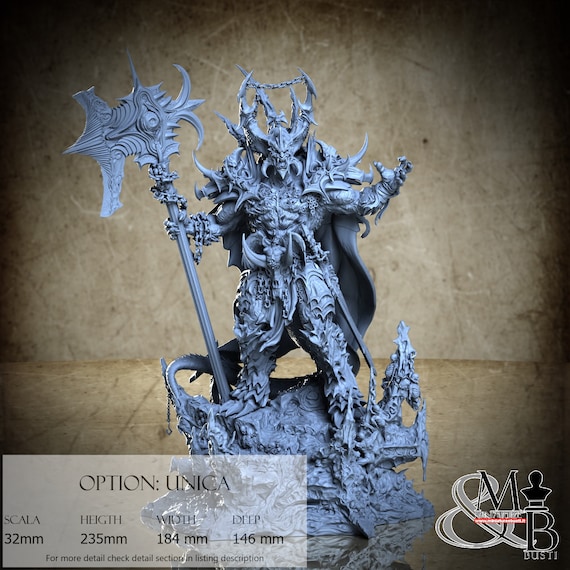 Astaroth - Archdevil of Wrath, miniature to be assembled and painted, in resin