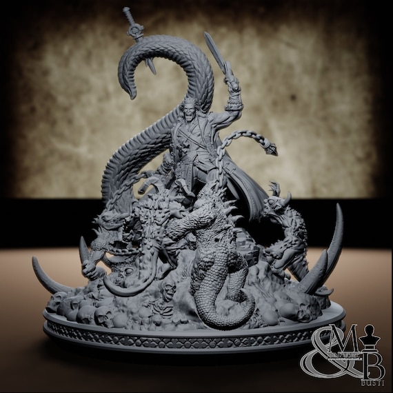 Trevor, resin miniature to assemble and color, role-playing games, DnD, RPG, GDR