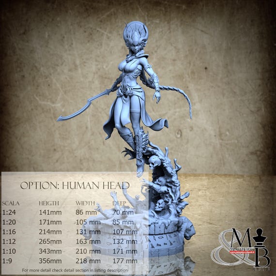 Sekhmet (4 Stili), di Michel B. Rodriguez, miniatura da assemblare e colorare, resina