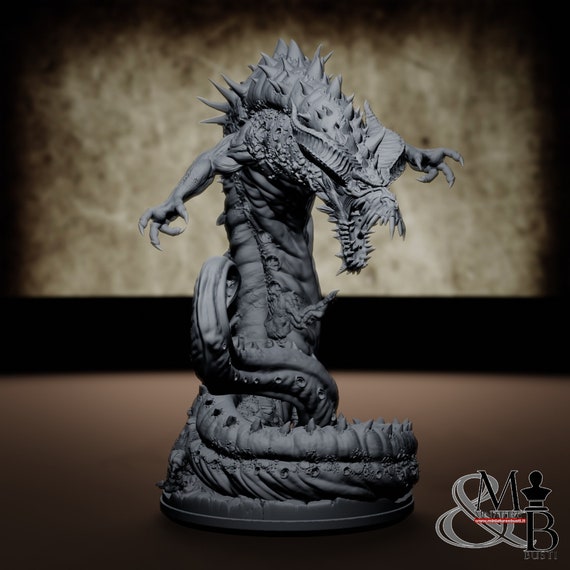 Beithir, resin miniature to assemble and color, role-playing games, DnD, RPG, GDR