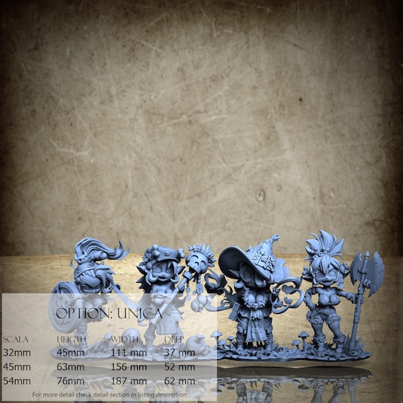 Chibgoblins complete, M40, by Ronin Art Workshop, miniature to assemble and paint, resin