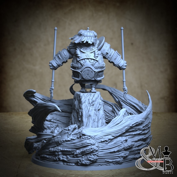 Bam-Bam, Pon Village, by Clay Cyanide Miniature, miniature to assemble and color, resin