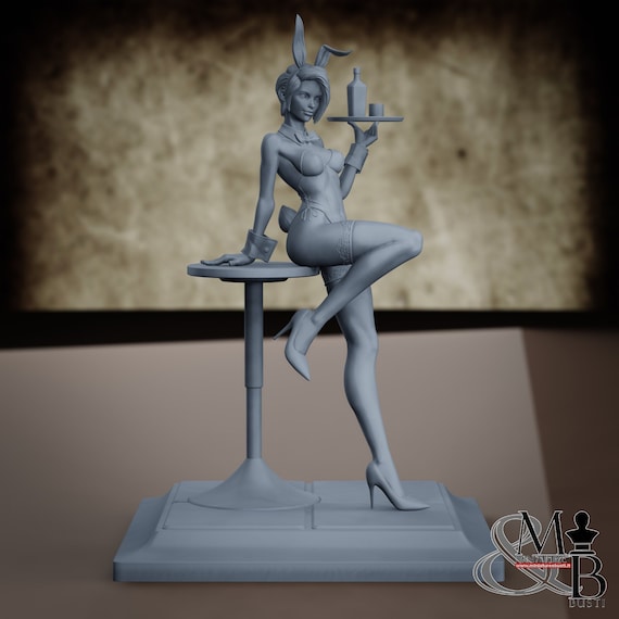 Bunny Girl (SFW, NSFW), Miniature to assemble and color