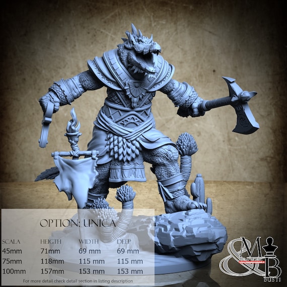 Sobek, Ancient Egypt, by Clay Cyanide Miniature, miniature to assemble and color, resin