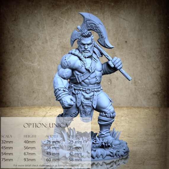 Wadon The Berserker, The Promise of Steel, by Ronin Art Workshop, miniature to assemble and paint, resin
