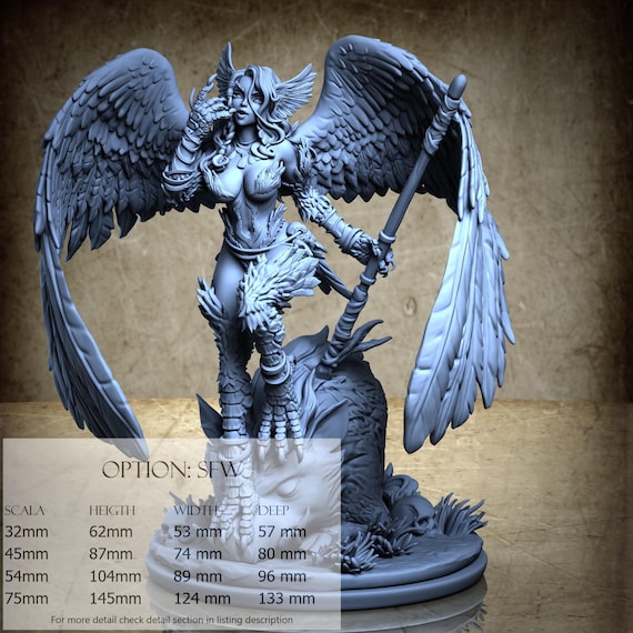 Hunter Harpy Kyrin, Harpy Swarm (2 Stili), di Ronin Art Workshop, miniatura da assemblare e colorare, resina