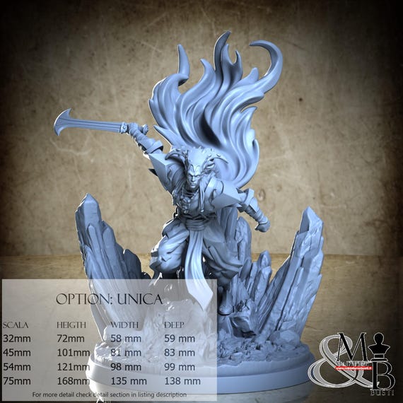 Adbar, Ethiopian Mythos, by Clay Cyanide Miniature, miniature to assemble and paint, resin