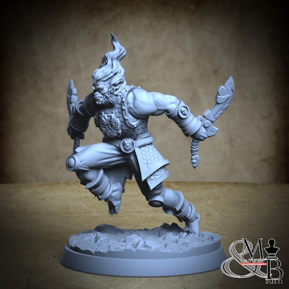 Guan Zhou, Feng Zhizi, by Clay Cyanide Miniature, miniature to assemble and paint, resin