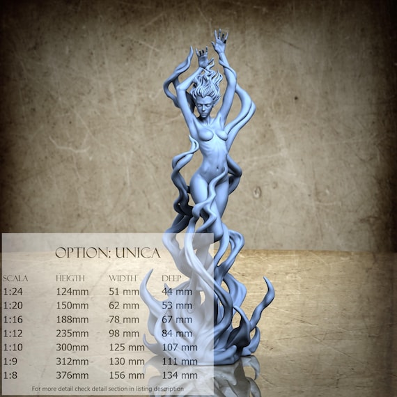 Mermaid - by ca_3d_art Resin Statue - DnD, RPG, Wargame, and Display Coloring Pages - 2024-10