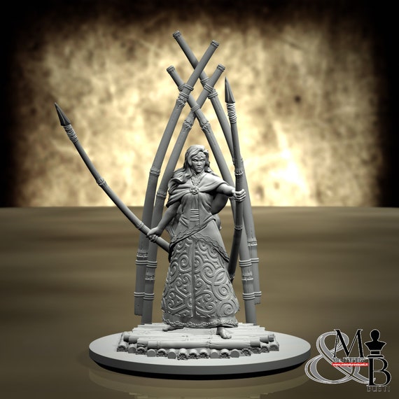 Mayari, Philippine Mythology, by Clay Cyanide Miniature, miniature to assemble and paint, resin