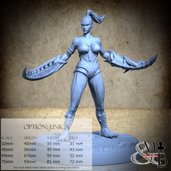 Vespera, Sodomite Vexxers, by Clay Cyanide Miniatures, miniature to assemble and paint, resin