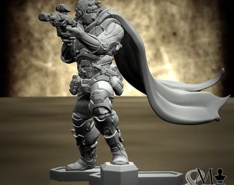Sniper Trooper, M8, by Ronin Art Workshop, miniature to assemble and paint, resin