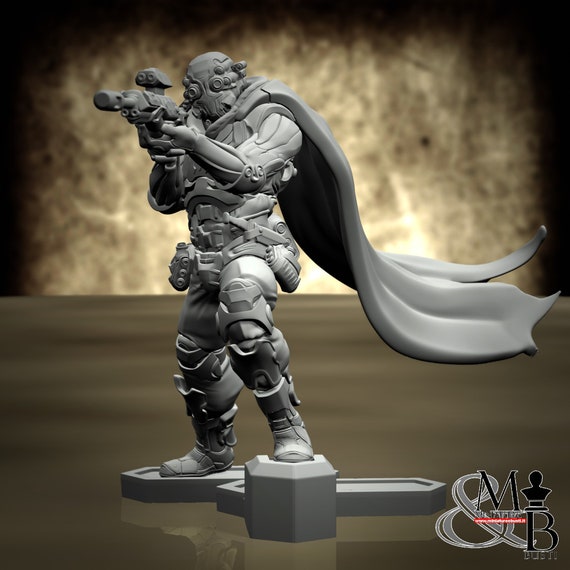 Sniper Trooper, M8, by Ronin Art Workshop, miniature to assemble and paint, resin