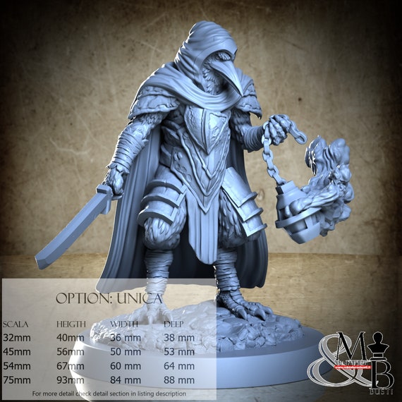 Galilei, Grim Flock, Clay Cyanide Miniature, miniature to assemble and color, in resin