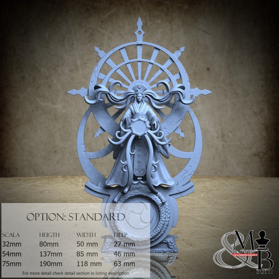 Amaterasu, Japanese Deities (2 Stili), di Clay Cyanide Miniature, miniatura da assemblare e colorare, resina