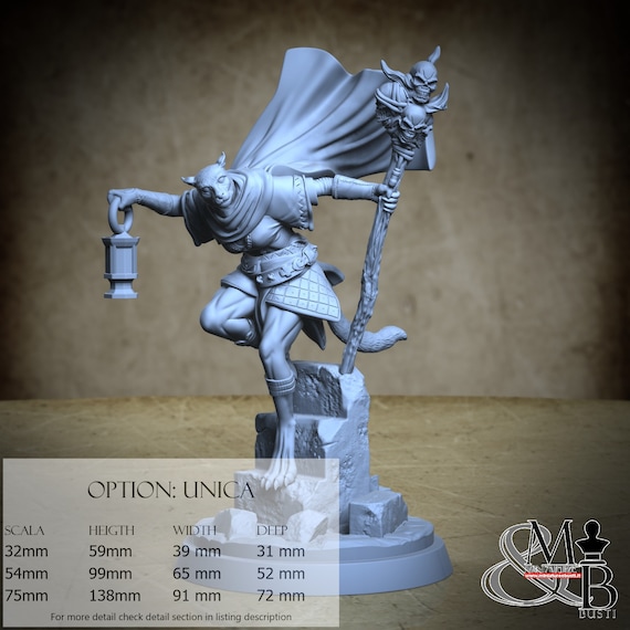 Witcheetah, Kingdom of Felinaria, by Clay Cyanide Miniature, miniature to assemble and paint, resin