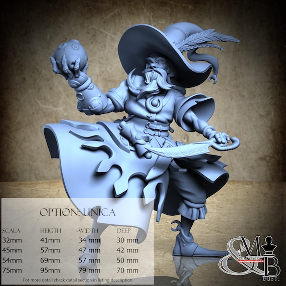 Professor Geostride, Little Kingdom, by Great Grimoire, miniature to assemble and color, resin