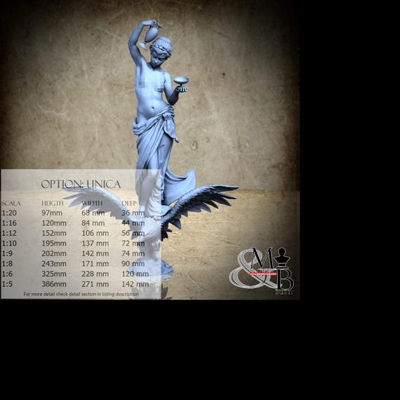 Hebe - Resin Statue - DnD, RPG, Wargame, and Display Coloring Page - April 2026