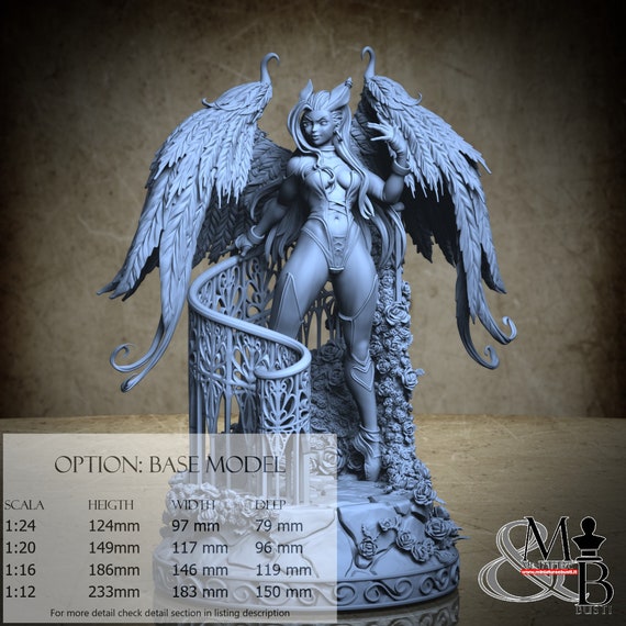 Angie, M12 (2 Stili), di Ronin Art Workshop, miniatura da assemblare e colorare, resina