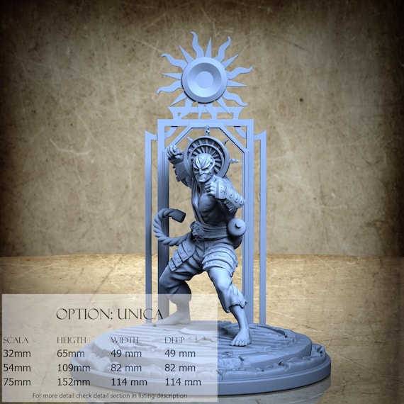 Sun, Tarot, by Clay Cyanide Miniature, miniature to assemble and color, resin