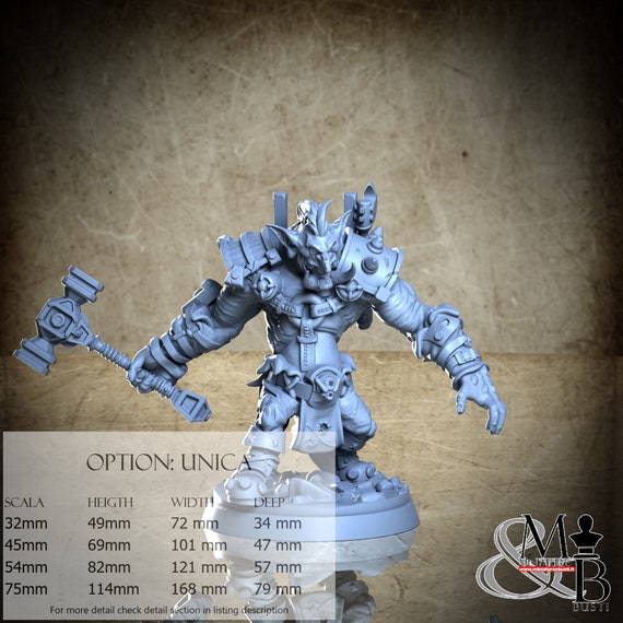 Kael, War Trolls, by Clay Cyanide Miniatures, miniature to assemble and paint, resin